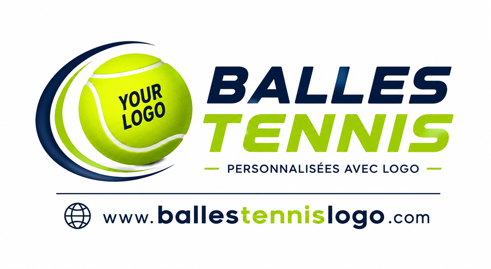 Balle de Tennis Publicitaire Personnalisée | Impression Logo sur Balles de Tennis