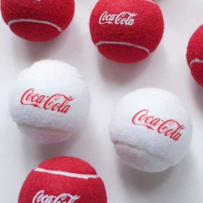 Balles de Tennis Blanches Personnalisées avec Logo