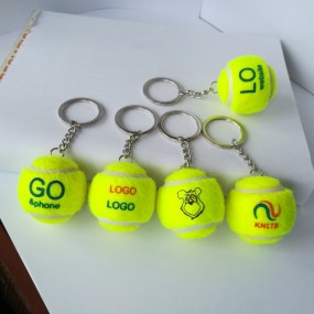 Porte-clés balle de tennis personnalisé avec logo