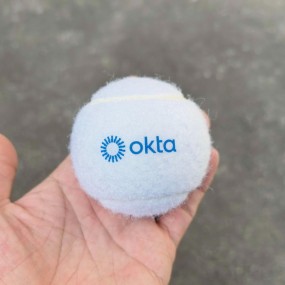 Balles de tennis blanches personnalisées avec logo